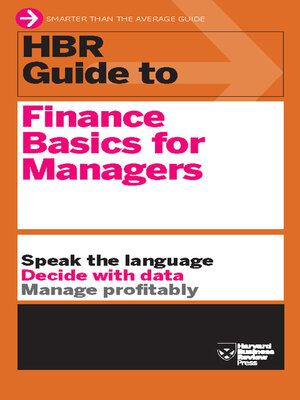 cover image of HBR Guide to Finance Basics for Managers